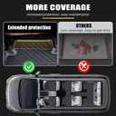 Floor Mats for 2021-2025 2026 Jeep Grand Cherokee L (only 6 Seats, Without the Second-Row Center armrest), TPE All-Weather Protection Durable Trunk Cargo mat for Jeep Grand Cherokee L Accessories