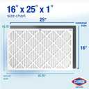 Clorox 16x25x1 Air Filter, MERV 11 Pleated HVAC AC Furnace Air Filters for Dust, Pollen and Pet Dander, MPR 1000 & FPR 7 Pack of 4