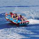 Airhead Griffin Towable Tube for Boating, 1-3 Rider Inflatable Boat Tube for Water Tubing, Winged Design for Agile Turning, Full Nylon Cover, EVA Pads, Kwik-Connect, Speed Safety Valve