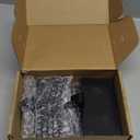 Festanlee 4 Pack Christmas Stocking Holders Ornament Hooks Mantel Weighted Stocking Hangers Metal Hanging Hooks Heavy Duty Stocking Holders Bases for Mantel Fireplace Party Decoration (Black, 4)