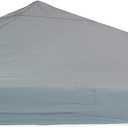 Sunnydaze 12x12 Canopy Replacement Top - Replacement Canopy Cover Only - Heavy-Duty PU-Coated 150D Oxford Fabric - Gray