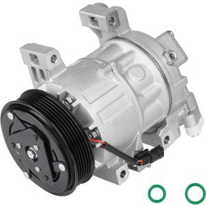 Air Conditioner AC Compressor with A/C Clutch Fits for Nissan Altima 2.5 2.5L S SR Base Sense Advance 2013 2014 2015 2016 2017 2018 (Without SL and SV), Replaces CO 29074C, w/One Plug