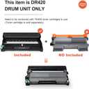 v4ink Compatible TN450 Toner Cartridge and DR420 Drum Replacement for Brother TN450 TN420 DR420 Toner Drum Set for Brother HL-2270dw HL-2280dw HL-2230 HL-2240d MFC-7240 MFC-7360n MFC-7860dw Printer