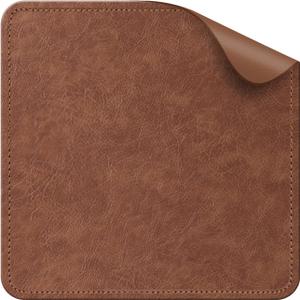 Leather Mousepad for Laptop Computer PC Personality Desings Gaming Mouse Pad MatLeather Mouse Pad Double Side with Stitched Edge, Waterproof Ultra Thin (11"*8"(28 * 23.32cm))