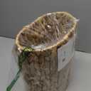 PINXIURY Trash Can, Boho Wicker Waste Basket, Natural Woven Trash Bin, Round Trash Cabinet, Tilt Out Trash Can Cabinet for Bathroom, Office, Bedroom, Water Hyacinth 2 Gallon