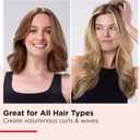 REVLON Silicone Bristle Heated Hair Styling Brush | Fast, Long Lasting Volume for Easy Styling | 1" Barrel for Full Body and Smooth Styles (Black/Pink)