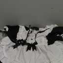 Women French Maid Costume Dress Girl Victorian Long Sleeve Princess Skirts Halloween Cosplay Costume (X-Large, Bronze)