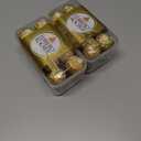 2 x Ferrero Rocher, Premium Milk Chocolate Hazelnut, Individually Wrapped, Chocolate Gift Box, 16 Count, 7 oz (EXP 09/29/25)