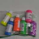 milo Fluorescent Acrylic Paint Set of 6 Colors | 4 oz Bottles | Student Neon Colors Acrylics Painting Pack | Made in the USA | Non-Toxic Art & Craft Paints for Artists, Kids, & Hobby Painters