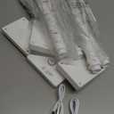 Birch Tree with LED Lights Set of 4, Lighted Birch Tree Battery Powered/USB, 24 LED Warm White Tree, 2FT Small Flickering Christmas Tree Decor for Indoor Home Mantel Winter Christmas Decorations