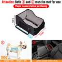 TKYZ Center Console Dog Car Seat,Pet Puppy Middle Console Dog Car Seat for Small Dogs (Full-Size Truck Black)