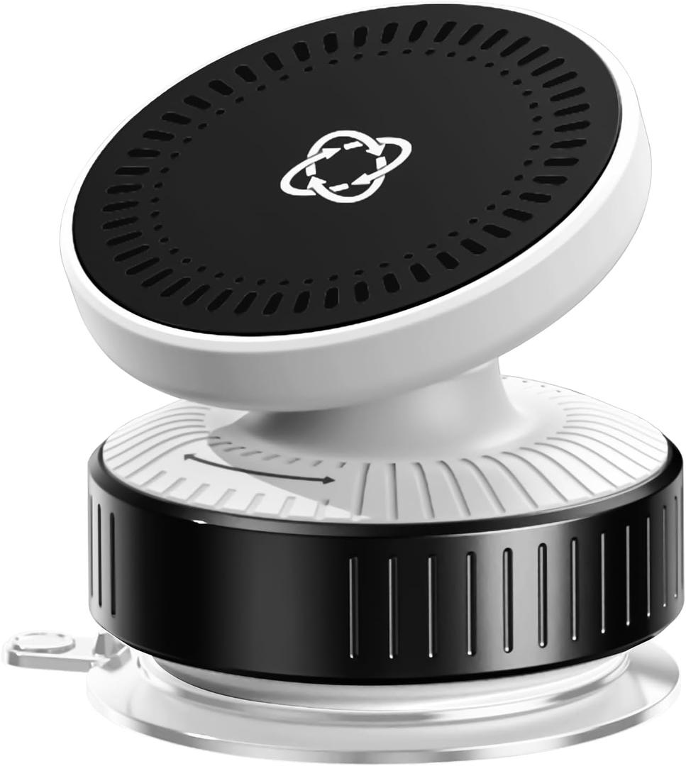 360° Adjustable Vacuum Magnetic Car Phone Holder for Magsafe, Auto Suction Cup Phone Mount for Windshield/Screen, Cell Phone Holders for Your Car for All Smartphones & All Car Models