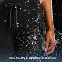 G Gradual Women's Fleece Lined Winter Leggings High Waisted Water Resistant Thermal Hiking Ski Pants for Women with Pockets (Black)