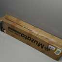 Muzata 4Pack Cable Railing Post 36 Inch 36"x2"x2" Level Drilled Surface Mount Brushed T304 Stainless Steel Cable Railing System Kit Indoor Outdoor with Paper User Guide PS02 LH4S