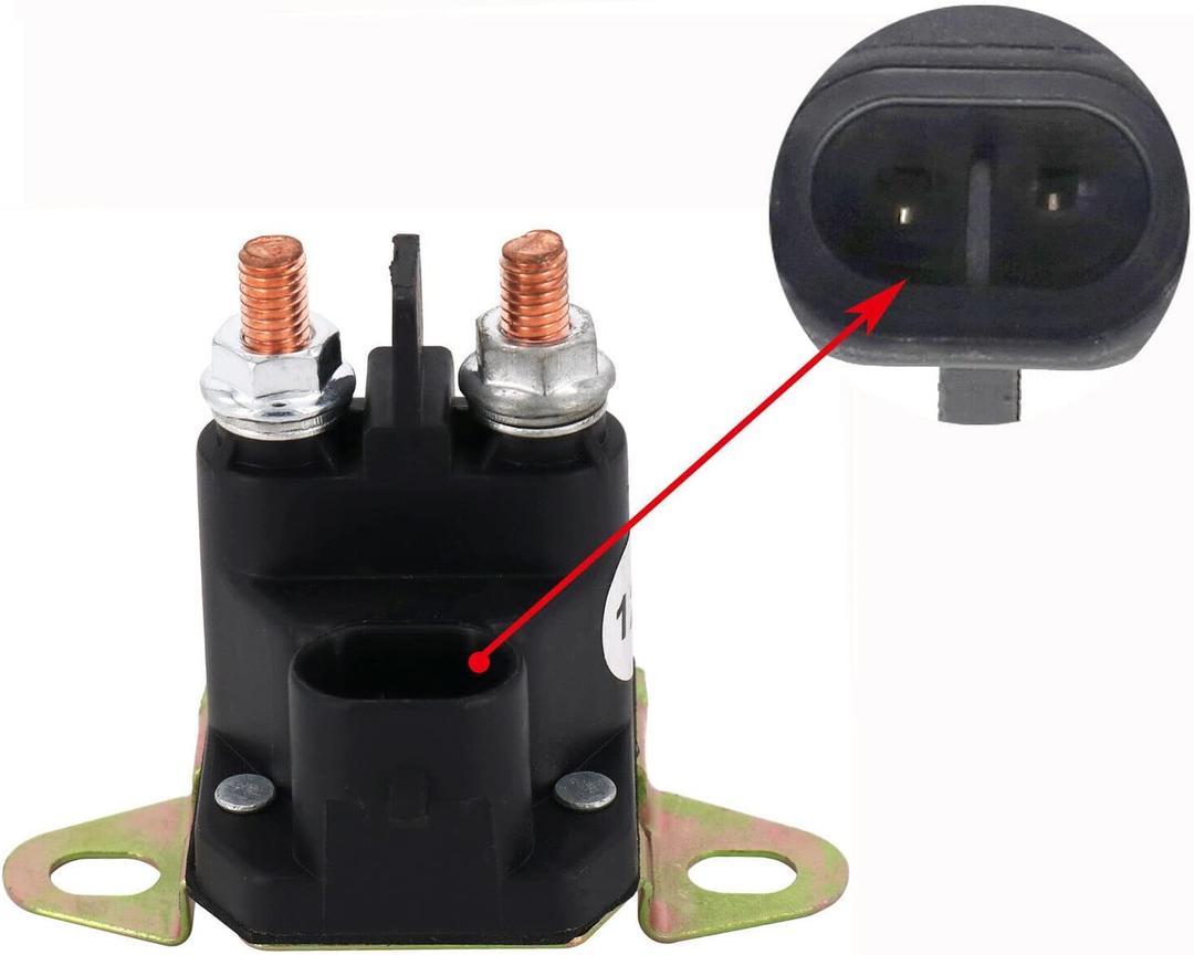 12V Solenoid Starter Relay Switch 7CM-1221-212-51 M008904-000 Compatible with Trombetta 2Pin Black