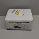 26 AMP Car Battery Charger, 6V/12V/24V Lead-Acid, Lithium, LiFePo4 Smart Battery Charger, Large Screen Trickle Charger, Fully Automatic Chargers and Maintainer for Car, Motorcycle, Lawn Mower (Yellow)