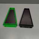 2-Piece Magnetic Wrench Organizer, Metric & SAE Portable Plastic Wrench Holder, 24-Slot Total, Foldable Carrying Handle for Wall-Mounted, Easy-Open Lock Cover, Wrenches Storage Rack Tool for Tool Box