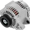 SCITOO Alternators 11203 Compatible Fit for Toyota Auto and Light Truck Yaris 2006 2007 2008 2009 2010 2011 2012 2013 2014 2015 1.5L 12V 80Amp CW 4-Groove Pulley 11203 11505 104210-8180 27060-21150