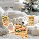 Fancy Land 48 Pcs Christmas Ballpoint Pen and Spiral Notepads Set Mini North Pole Notebooks Holiday Pens for Xmas Party Stocking Fillers Classroom Gifts Prizes