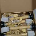 7 Inch Christmas Window Candles, Vintage Electric Window Candles Lights with 7 Watt Clear Bulbs, Christmas Candle Lights for Home Table Holiday Xmas Decor- 4 Pack