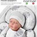 Generic Infant Car Seat Insert Compatible with Mamaroo Swing & Graco Swing and Infant Car Seat, Newborn Insert Baby Head Body Support, Reversible Design, Breathable Soft Fabric, 1Pcs - Grey Leaf