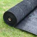 Land Guard 6ft x 300ft Garden Weed Barrier - High Density Woven Landscape Fabric - Premium Heavy Duty Weed Mat (black)