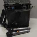 VOSOCO Karaoke Machine with 2 Wireless Microphones, Portable Bluetooth Speaker for Adults Kids, PA Systems Support TWS Echo Adjust TF USB AUX for Home Party Outdoor Travel (T03-2 MICS)