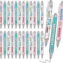 24 Pcs Nurse Doctor Gifts Ballpoint Pens Bulk for Men Women Black Ink Retractable Ballpoint Pen for Christmas Basket Stuffers Thank You Medical Assistant Student Worker Office Nurse Appreciation Gift