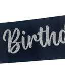 Birthday Squad Sash Black for Women Men 16th 18th 21st 30th 40th 50th or Any Other Bday Party Supplies Decorations
