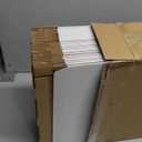 HORLIMER 4x4x2 inches Shipping Boxes Set of 25, White Corrugated Cardboard Box Literature Mailer