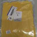 Women Casual Summer Dresses Sleeveless Crew Neck Backless Tunic Mini Dress Loose Flowy Tank Sundress with Pockets (Yellow, L)