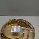 Hedume 3 Pack Cake Stand, Round Metal Cake Stands, 8" 10" 12" Dessert Display Cupcake Stands, Wedding Brithday Party Celebration Dessert Cake Display Plates-Gold