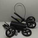 Economy Knee Scooter Steerable Knee Walker for Foot Injuries Compact Crutch Alternative with Dual Braking System (Black)