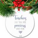 2 x Teachers Like You are Precious and Few - Teacher Appreciation Gifts, Teacher Memory Ceramic Keepsake Gift (C15)