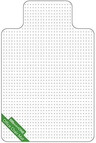 Office Chair Mat for Carpet - Clear Thick Desk Chair Mat for Carpet Plastic Floor Mats for Rolling Work and Gaming Chairs with Studs for Low Pile, Flat and No Carpeted Floors, Size: 30" X 48" Rectangular
