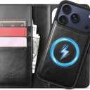 DJBull 2-in-1 Detachable Wallet Case for iPhone 17 Pro 6.3" RFID Blocking Flip Folio with Card Holder | PU Leather Shockproof Protective Cover Women Men for Apple 17 Pro Phone Case Black