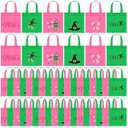 Locmeo 48 Pcs Cartoon Party Favor Bags Cartoon Birthday Party Decorations Blue Sky White Clouds and Cow Print Candy Gift Treat Goodie Bags for Baby Shower Bachelorette Supplies Decoration