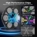 Music Boxing Machine for Kids and Adults,Bluetooth Wall Mounted Punching Pad with Gloves,Rhythm Lights&Two-Player Battle Home Gym Equipment,Sport Toys Gifts for Men Boy Girl Teen 6,7,8,9,10+ Year Old