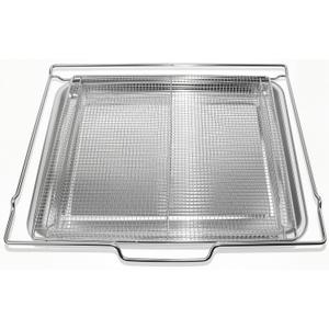 Upgraded Air Fry Tray for 24" Oven with Drip Pan, Compatible with Frigidaire Gallery Wall Ovens with Air Fry, Stainless Steel, Oven Rack Measures 18.5" x 15.8" x 1.75"