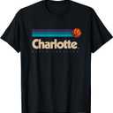Charlotte Basketball B-Ball City North Carolina Charlotte T-Shirt. L Size