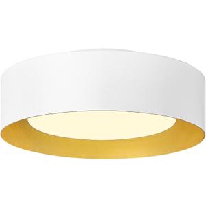 AUTELO 12" Flush Mount Ceiling Light, 5CCT LED Light Fixtures Ceiling Mount, Modern Ceiling Light with Frosted Glass in White Metal Finish for Bedroom Hallway, C3336-29 WH LED