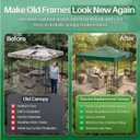 Flexzion Gazebo Cover Replacement Canopy Top 10x10 Ft (3m x 3m) - Double Tier Top Canopy Cover Replacement with UV30+, Dirt, Water Resistant for Outdoor, Sunshade, Garden, Patio, Pavilion (Green)