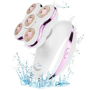 Electric Razors for Women: Rechargeable Shaver with Detachable Head - 5D Wet and Dry Lady Hair Remover for Legs and Hand (Pink)