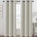 H.VERSAILTEX Room Darkening Curtains 84 Inches Long for Living Room Light Reducing Blackout Curtains for Bedroom Thermal Insulated Window Treatment Panels Grommet Top 2 Panels, 42 x 84 Inches - Ivory