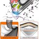 Magnetic for iPhone 16 Magsafe Case Cute - Durable Shockproof 6.6 ft Drop Impact Phone Case - Black Funny Checkered Cherry Design for iPhone 16 6.1"