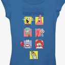 Nickelodeon Girls Spongebob Squarepants, Patrick, & Gary Girls Short Sleeve T-Shirt, 7/8