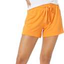 Amazon Essentials Women's Lightweight Lounge Terry Pajama Shorts (Medium, Yellow)