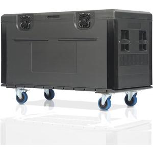 Cable Trunk Road Case with Wheels 44" x 22" x 24" Professional Stackable Heavy Duty ATA Rolling Road Case for DJ Equipment Storage Transport Touring with Casters
