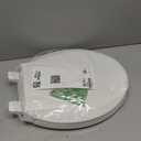 KOHLER 4636-RL-0 Cachet ReadyLatch Elongated Slow Close Toilet Seat, Soft Close Toilet Seat Quiet Lid, Contoured Grip-Tight Bumpers Installation Hardware, Apartment Essentials, White