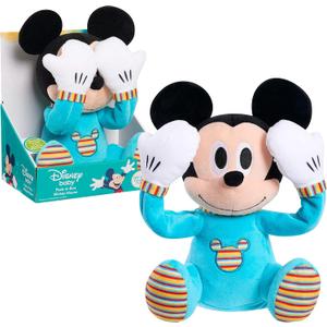 Disney Baby Peek-A-Boo Plush, Mickey Mouse, Officially Licensed Kids Toys for Ages 09Month by Just Play